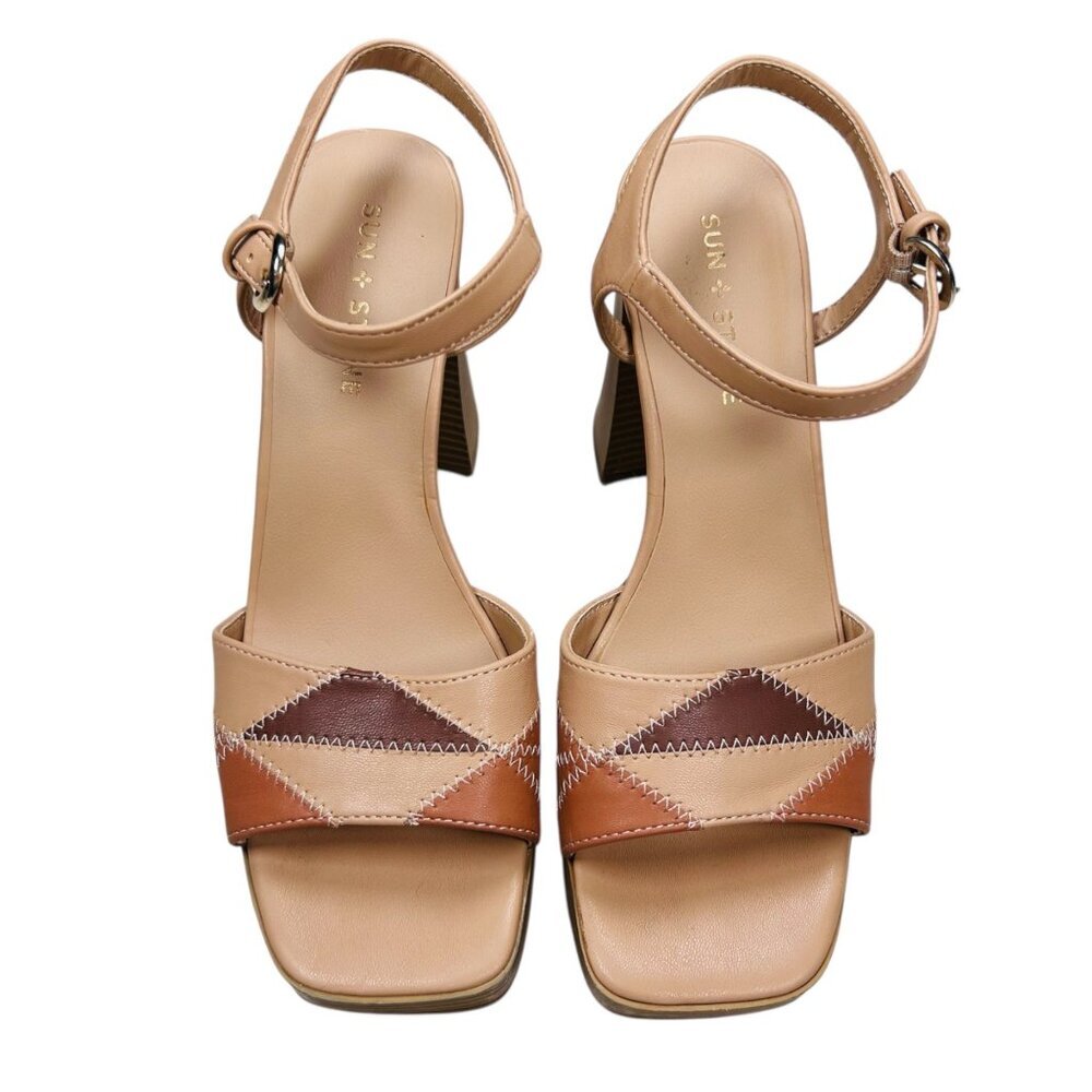 Sun+Stone Diannaa 8 Patchwork Platform Sandal Ret… - image 3
